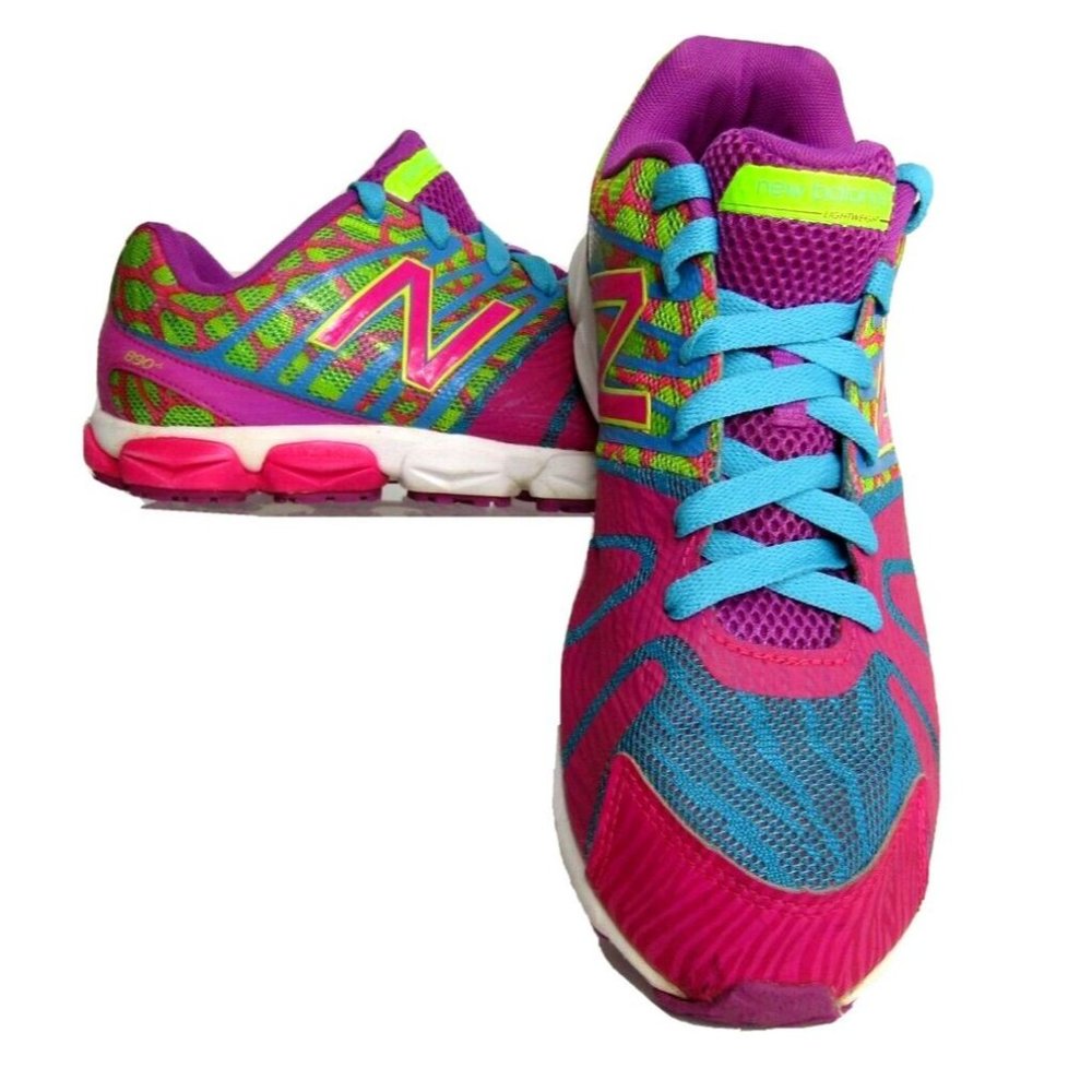 New Balance Pink Blue Neon Green Athletic Shoes